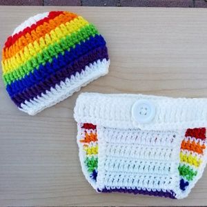 Rainbow baby set (2)